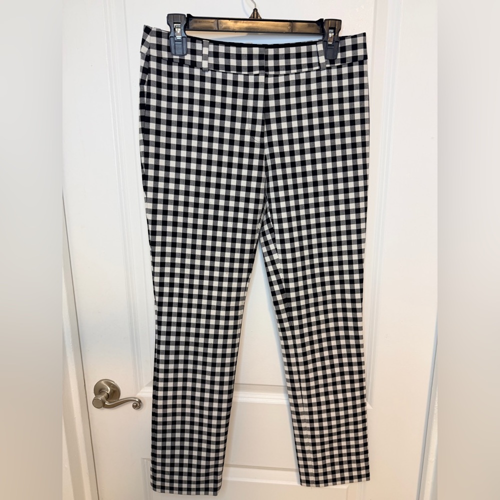 Diane Von Furstenberg Black and White Checkered Fabric